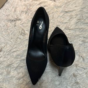 Size10 brand new Mix no.6 black mesh heels